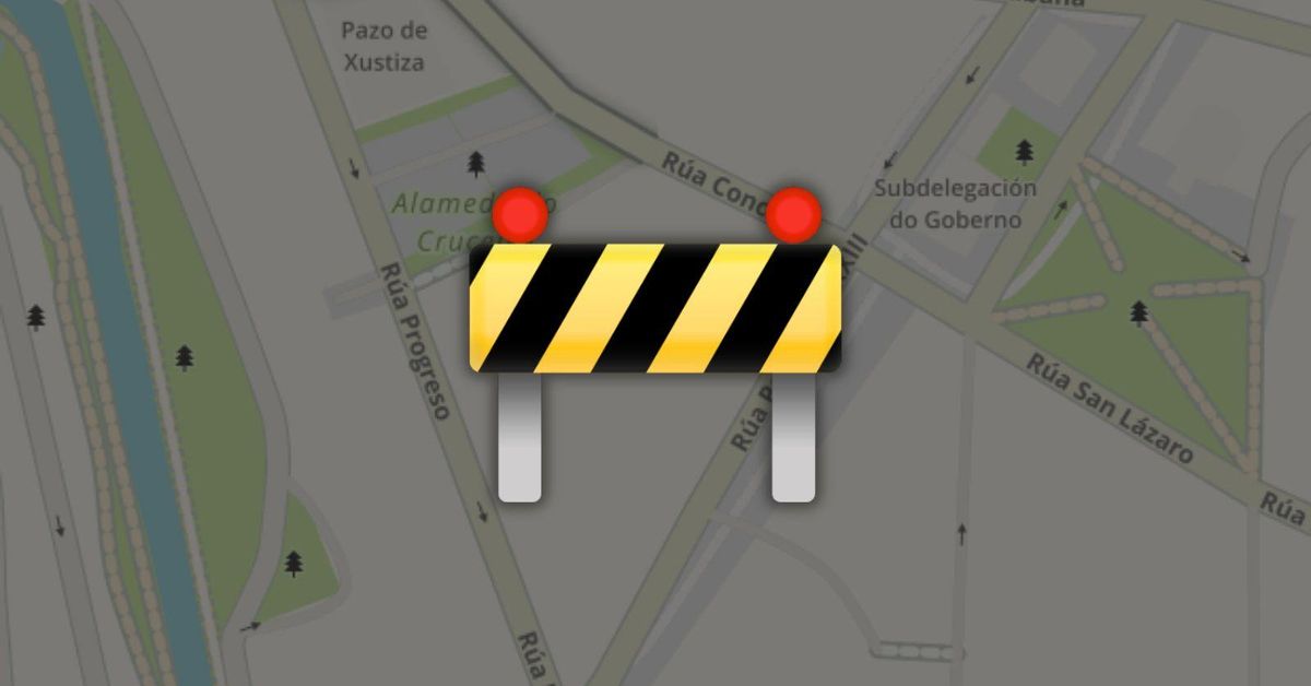 Un tramo de la calle Eduardo Pondal, en Ourense, estará cerrado por obras hasta el viernes 21