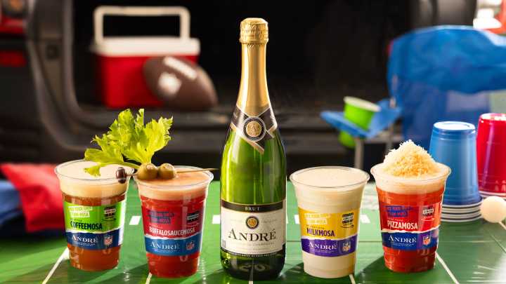 Each NFL team got its own mimosa. Broncos fans will need green chiles