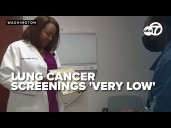 Display on the National Mall pushing people to get screened for lung cancer