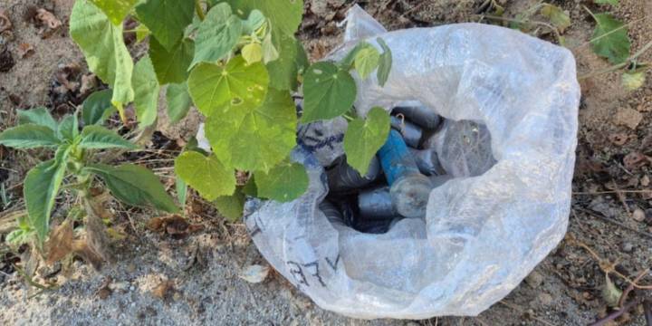 Ejército Mexicano asegura 21 artefactos explosivos en Badiraguato, Sinaloa