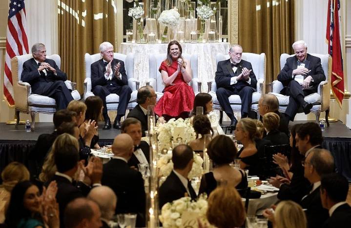 Current, former Arkansas governors gather for mansion’s 75th anniversary