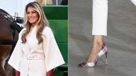 Five Years After Her 2020 “Who Gives a F***” Moment, Melania Trump Greets the Christmas Tree in $900 Pumps