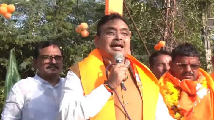 CM Bhajan Lal Sharma, Raje hold roadshow for BJP nominee for Anta by