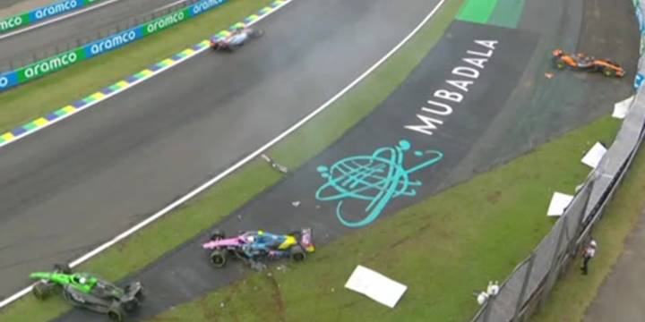 La explicación de Antonelli tras el triple despiste de Colapinto, Piastri y Hülkenberg: “Se derramó mucha agua a la pista”