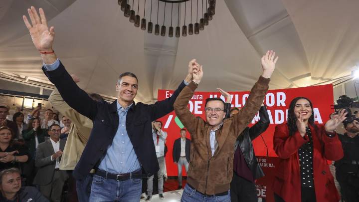 Sánchez acusa al PP de “hacer caja” con los servicios públicos en su debut en la precampaña de Extremadura