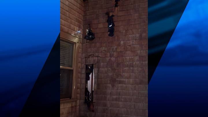 Firefighters battle house fire in Westport