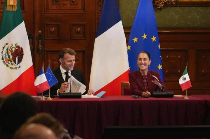 Sheinbaum y Macron impulsan millonarios acuerdos México
