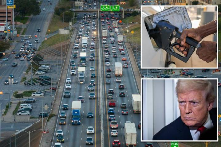 White House blames Democrat-led states for 'dragging the national average of gas prices,' which remain flat from last Thanksgiving