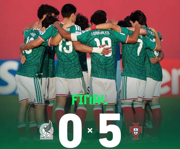 México perdió por goleada 5