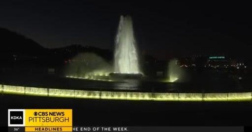 Iconic fountain in Pittsburgh turns back on after construction