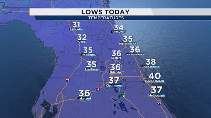 These Central Florida cities set cold-weather records. Here’s the warmup timeline
