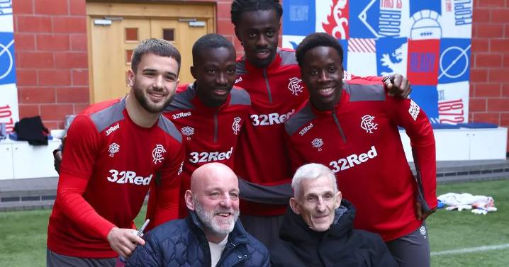 West Lothian man facing terminal diagnosis meets Rangers heroes at club's training centre
