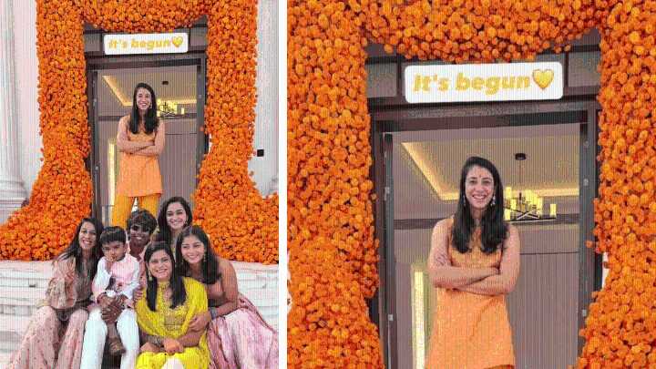 How Smriti Mandhana made a style statement at her Haldi ceremony