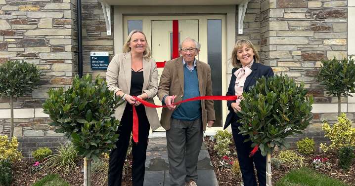 Ribbon cut on new showhome in Paignton as major site takes shape