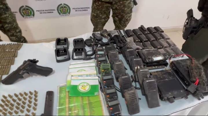 En Montecristo, Policía Bolívar incauta material de guerra que sería utilizado contra la Fuerza Pública