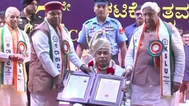 KSLU awards honorary Doctor of Laws to Andhra Governor