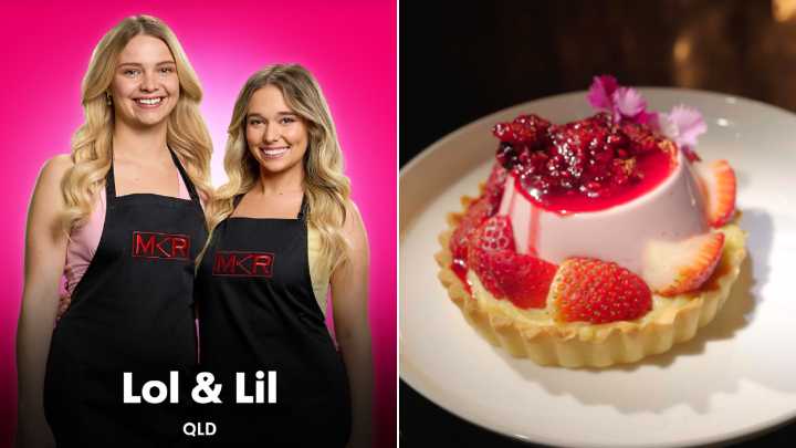MKR Recipes Semi Final: Lol and Lil’s Vanilla Crème and Berry Panna Cotta Tart