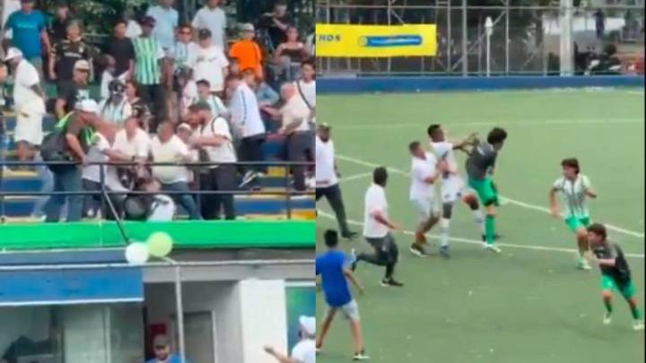 Violencia en el fútbol formativo: final de liga sub-13 terminó con gresca en la cancha y en las tribunas