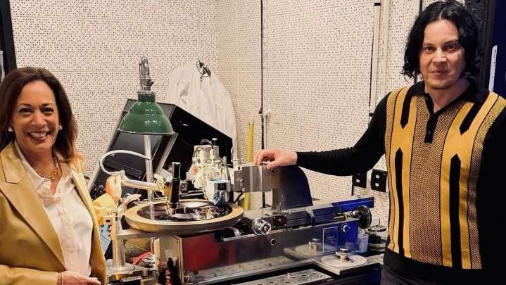 Kamala Harris Visits Jack White at Third Man Records