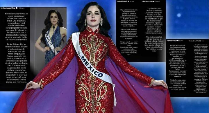 Fátima Bosch se defiende de críticas tras coronarse Miss Universe y condena violencia y campañas en su contra: “No me voy a quedar callada”