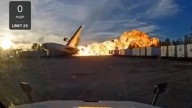 Dashcam video shows the moment UPS plane crashes in Louisville