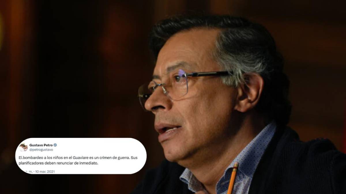 Petro se contradice: mientras hoy justifica la muerte de siete menores en bombardeo; en 2019 y 2021 los condenaba
