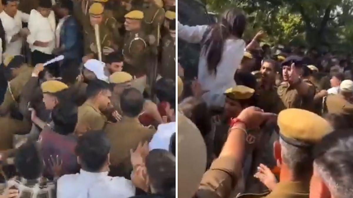 Chaos At Rajasthan University: Police Lathi-Charge Students Protesting Over Irregularities In Exam Results & Evaluation Process; Video Surfaces