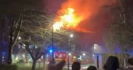University of Warwick fire: Major blaze at halls of residence as flames coming from roof