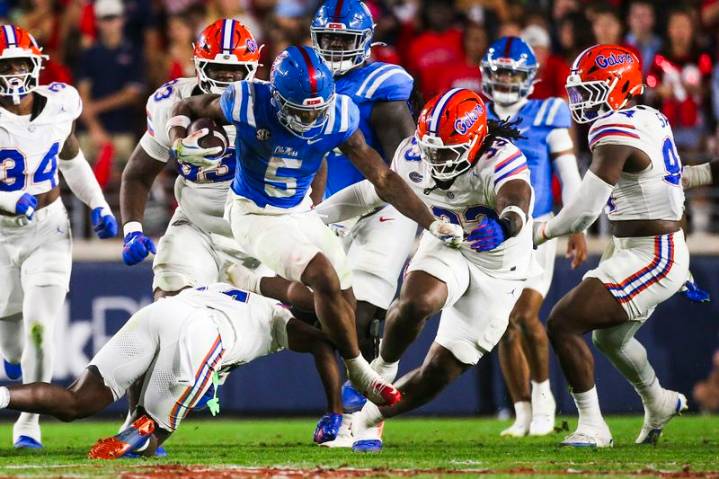 Kewan Lacy, No. 7 Ole Miss run past Florida