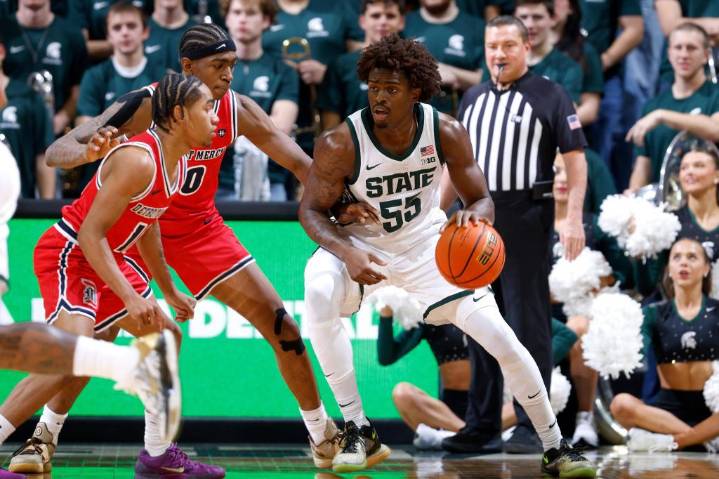 No. 17 Michigan State stays unbeaten with 84-56 win over Detroit Mercy