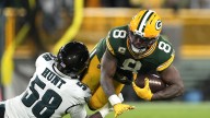 Packers close to within 10-7 on Josh Jacobs' TD run
