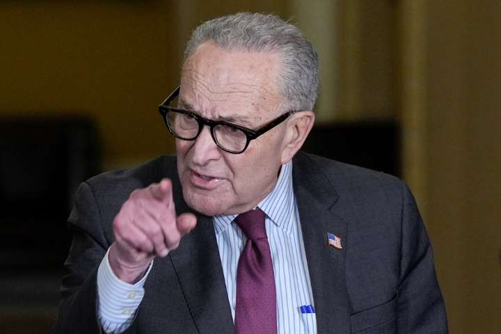 Schumer says Trump DOJ can't 'f*** around' in releasing Epstein files