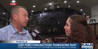 Live look at Cody Ford's Pancake House Thanksgiving Feast