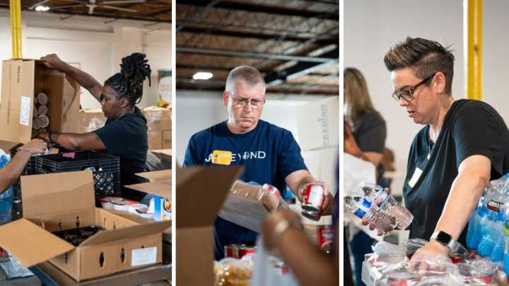 Volunteers to spend 3 days at Jacksonville warehouse packing thousands of food boxes for those in need
