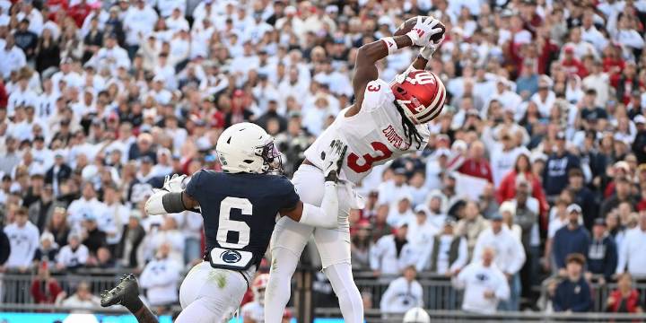 Omar Cooper Jr’s toe-tap TD keeps No. 2 Indiana’s undefeated season alive vs Penn State in 27