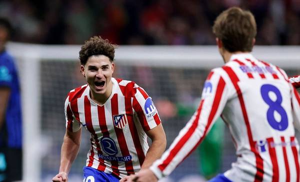 Siempre Julián: gol para el Atlético en Champions ante el Inter de Lautaro Martínez