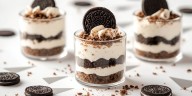 Receta de postre con galletas Oreo en vasito sin horno y listo en 5 minutos