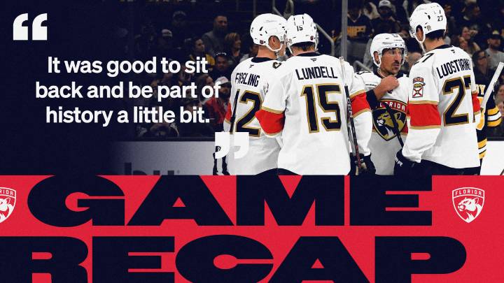 RECAP: Panthers 4, Bruins 3