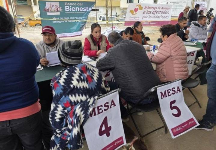 Claudia Sheinbaum libera segundo pago de apoyos por lluvias