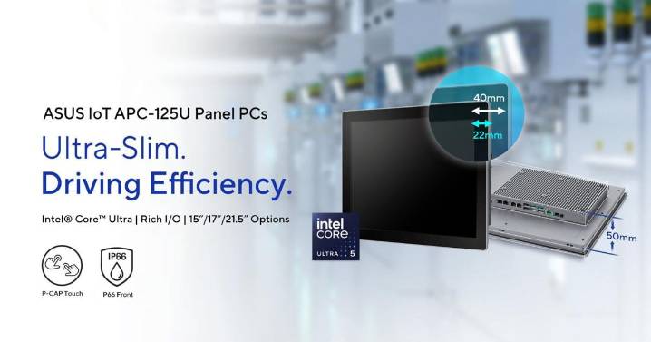ASUS IoT Launches APC-125U Ultra-Slim Panel PC Series