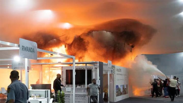 13 injured in fire at main venue of UN COP30 Climate Summit in Brazil's Belem