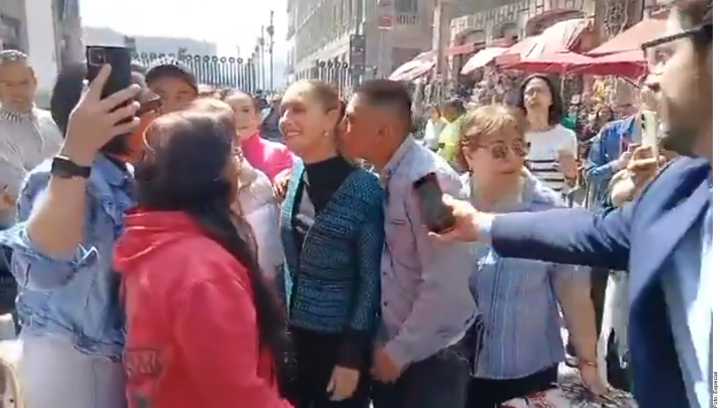 Acosan a Claudia Sheinbaum en la Ciudad de México