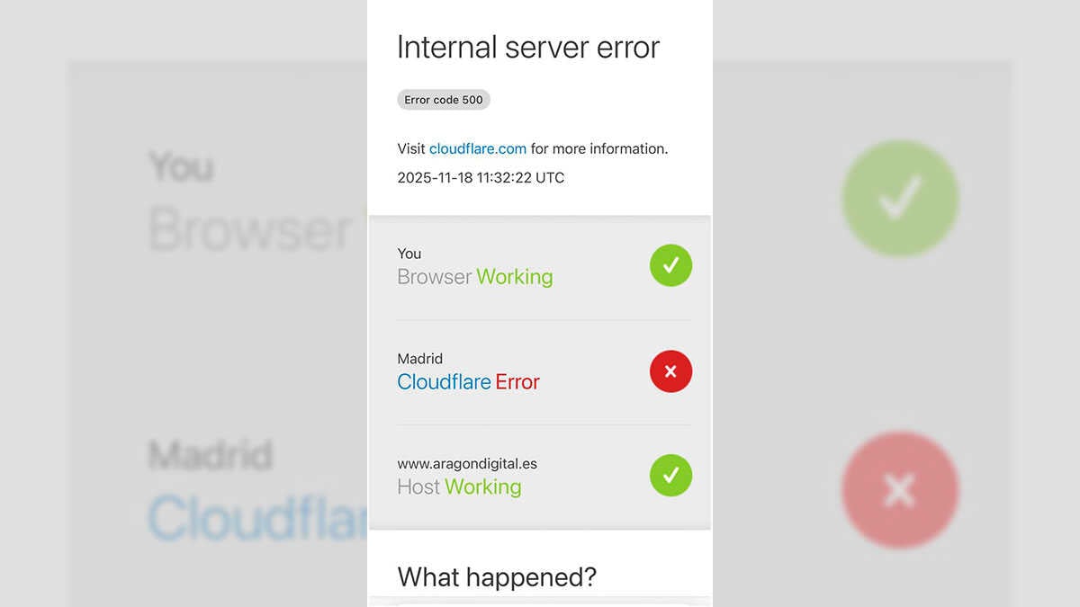 Descubre por qué Cloudflare tumba "X" y las principales webs: el fallo que te deja sin conexión