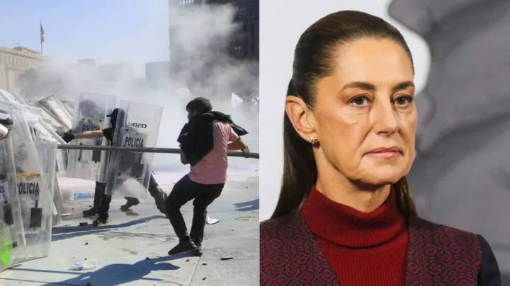 Sheinbaum rechaza violencia en la marcha de la Generación Z