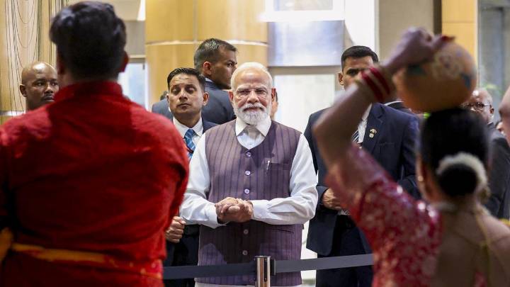 Indian diaspora in Johannesburg gives cultural welcome to PM Modi