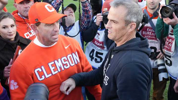 Why Dabo Swinney hugged Shane Beamer's family after win vs South Carolina