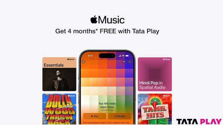 Free Apple Music Now Available In India With Tata Play For Up To Four Months