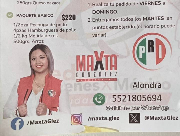 “A ver si una pechuguita de pollo resucita al PRI...”