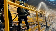 Hubo un incendio en una tribuna de la Bombonera tras el Superclásico y tuvieron…