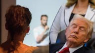 Trump Caught Snoozing in Church